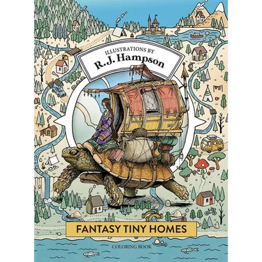 Fantasy Tiny Homes Coloring Book