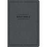 KJV Large Print Thinline Bible, Value Edition, Charcoal Leathertouch