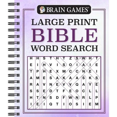 Brain Games - Large Print Bible Word Search