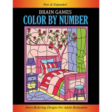 Brain Games, Color By Number: Stress Relieving Designs for Adults Relaxation
