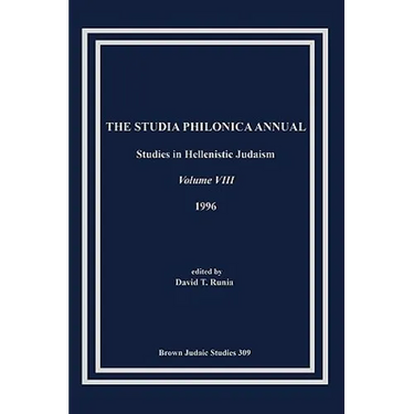 The Studia Philonica Annual VIII, 1996