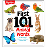First 101 Animal Words: Baby Board Book, Learn to Talk with 101 Animal Words and Photos, My First Words Book with Lift-The-Flaps Game for Babies and T