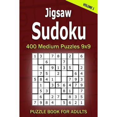 Jigsaw Sudoku Puzzle Book for Adults: 400 Medium Puzzles 9x9 (Volume 1)