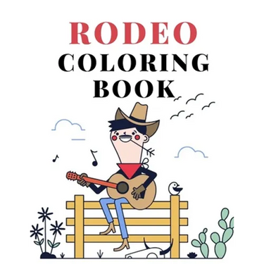 Rodeo Coloring Book: cowboy wild west wester colouring for kids
