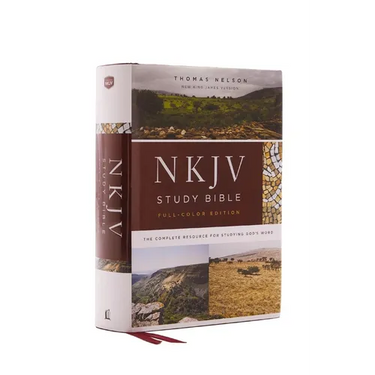 NKJV Study Bible, Hardcover, Full-Color, Red Letter Edition, Comfort Print: The Complete Resource for Studying God's Word