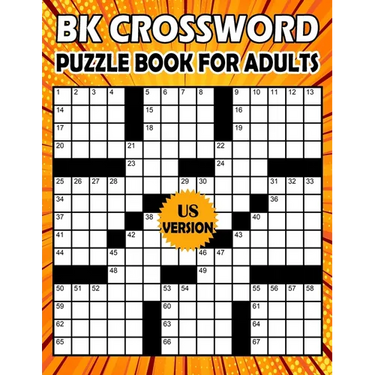 BK Crossword puzzle book for adults: Large print crossword book for adults & seniors - 80 Puzzle from (BK Bouchama) US Version