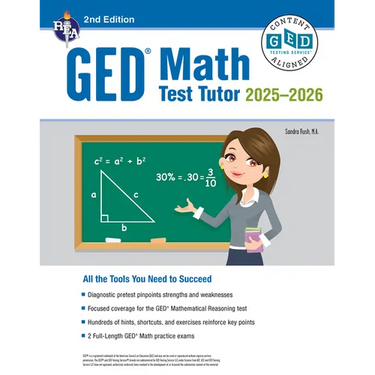 GED Math Test Tutor, for the 2025-2026 GED Test: Certified GED Aligned Prep