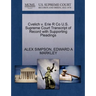 Cvelich V. Erie R Co U.S. Supreme Court Transcript of Record with Supporting Pleadings