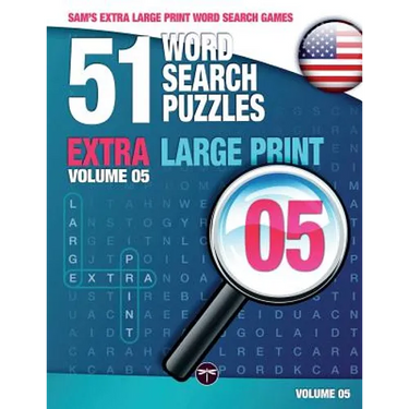 Sam's Extra Large-Print Word Search Games - 51 Word Search Puzzles, Volume 5: Brain-stimulating puzzle activities for many hours of entertainment