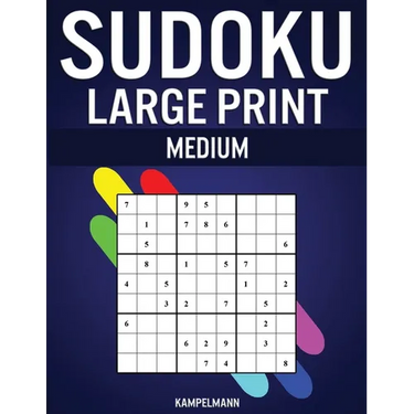 Sudoku Large Print Medium: 250 Medium Difficulty Sudokus with Solutions - Large Print