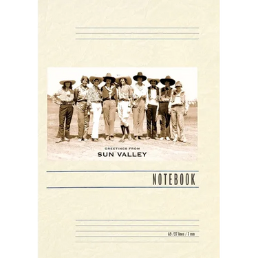 Vintage Lined Notebook Greetings from Sun Valley, Cowgirls