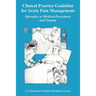 Clinical Practice Guideline for Acute Pain Management: Operative or Medical Procedures and Trauma