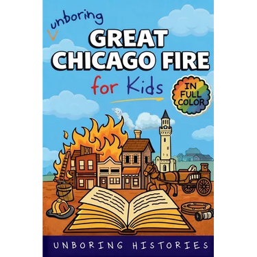 Unboring Great Chicago Fire for Kids: Funny, Interesting, Concise Guide to the Fire, Chaos, Heroes, and Wild True Story of the Disaster That Changed C