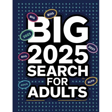 2025 Word Search for Adults Large Print Activity Book: Large Print Word Searches for Adults, Big Activity Book for Adults 2025