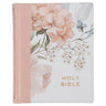 KJV Note-Taking Bible Faux Leather Hc Pink Floral Printed