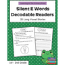 Silent E Words Long Vowel Readers: Decodable Books Grade 1 / Grade 2