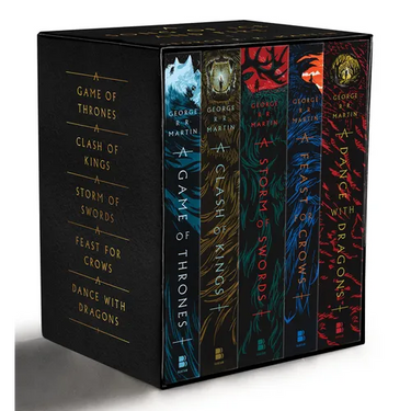 George R. R. Martin's a Game of Thrones 5-Book Boxed Set (Song of Ice and Fire Series): A Game of Thrones, a Clash of Kings, a Storm of Swords, a Feas