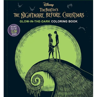 Disney Tim Burton's the Nightmare Before Christmas Glow-In-The-Dark Coloring Book