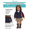 Liberty Jane 18 Inch Doll Clothes Pattern Euro Libby: Piccadilly
