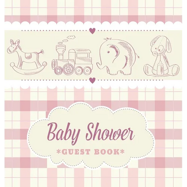 Baby Shower Guest Book for Boy: Retro-themed storybook illustration, Wishes for Baby and Advice for Parents, Personalized with Sign-in and Address Pag