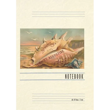 Vintage Lined Notebook Greetings from St. Augustine