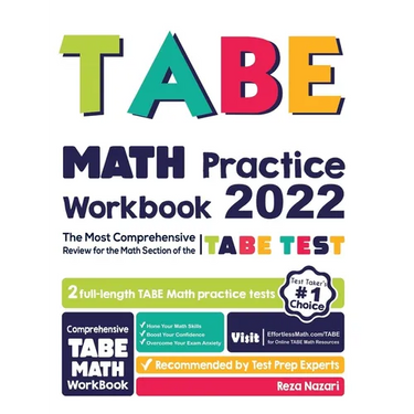 TABE Math Practice Workbook: The Most Comprehensive Review for the Math Section of the TABE Test