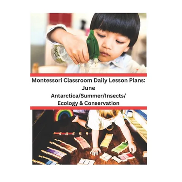Montessori Classroom Daily Lesson Plans: June: Antarctica/Summer/Insects and Spiders/Ecology & Conservation