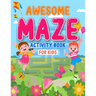 Awesome maze activity book for kids: Brainstorming alphabet and animal shape maze activity book for kids ages 4-8