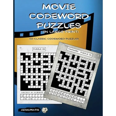 Movie Codeword Puzzles (in large print)