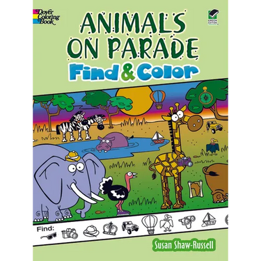 Animals on Parade Find and Color