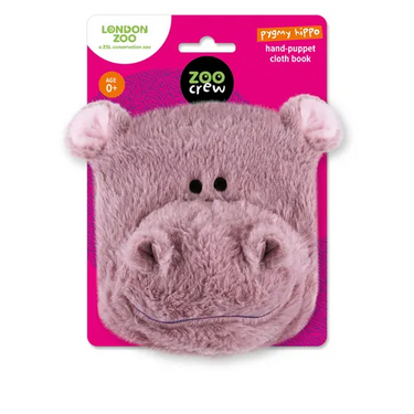 Hand-Puppet Cloth Book Pygmy Hippo