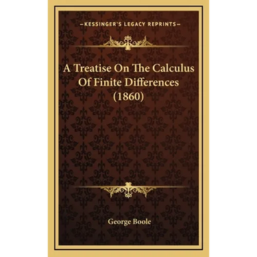 A Treatise On The Calculus Of Finite Differences (1860)