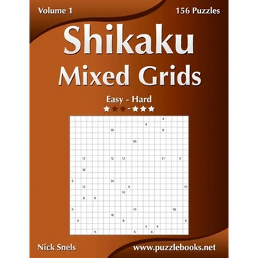 Shikaku Mixed Grids - Easy to Hard - Volume 1 - 156 Puzzles