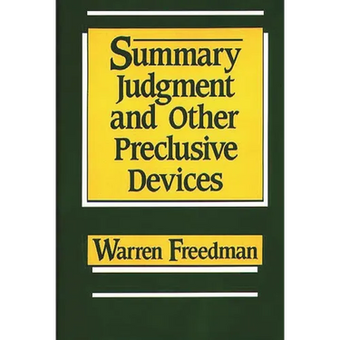 Summary Judgment and Other Preclusive Devices