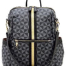 PM Monogram Striped Convertible Backpack - Vysn