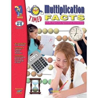 Timed Multiplication Drill Facts Grades 4-6