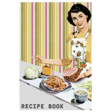 Recipe book: Vintage Cookbook template Recipe Cards