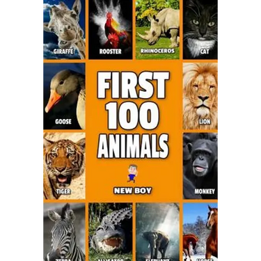 First 100 Animals: Full Color Animals Book