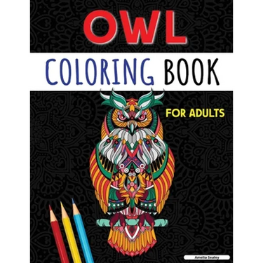 An Adult Coloring Book with Cute Owls: Coloring Book for Adults, Amazing Owl Designs