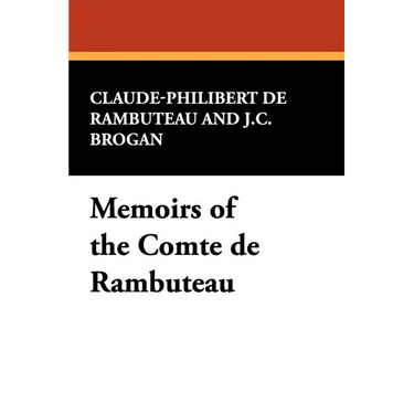 Memoirs of the Comte de Rambuteau
