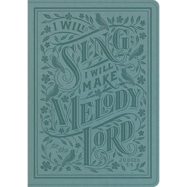 ESV Single Column Journaling Bible, Large Print (Trutone, Paris Sky, Judges 5:3 Design)
