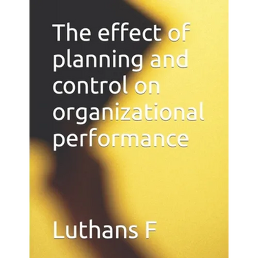The effect of planning and control on organizational performance