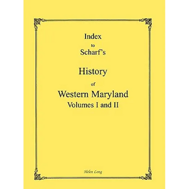 Index to the History of Western Maryland