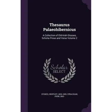 Thesaurus Palaeohibernicus: A Collection of Old-Irish Glosses, Scholia Prose and Verse Volume 2