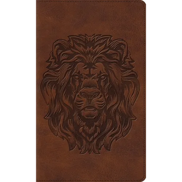 ESV Thinline Bible, Red Letter (Trutone, Brown, Royal Lion Design)