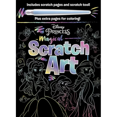 Disney Princess - Magical Scratch Art: With Scratch Tool and Coloring Pages