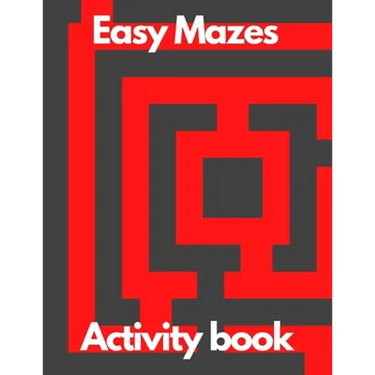 Easy Mazes activity book: Mazes activity book for adults for women for men education relaxation meditation