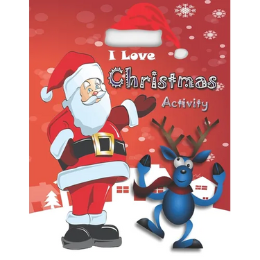 I Love Christmas Activity: christmas activity book for kids ages 8-12 /Mandala Number Coloring/Christmas Coloring / I spy /Word Search/Weave Maze
