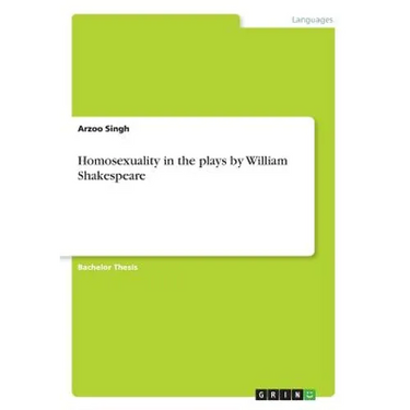 Homosexuality in the plays by William Shakespeare