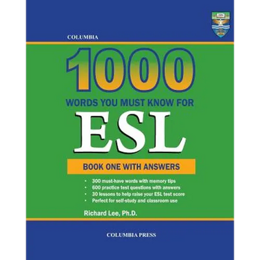 Columbia 1000 Words You Must Know for ESL: Book One with Answers